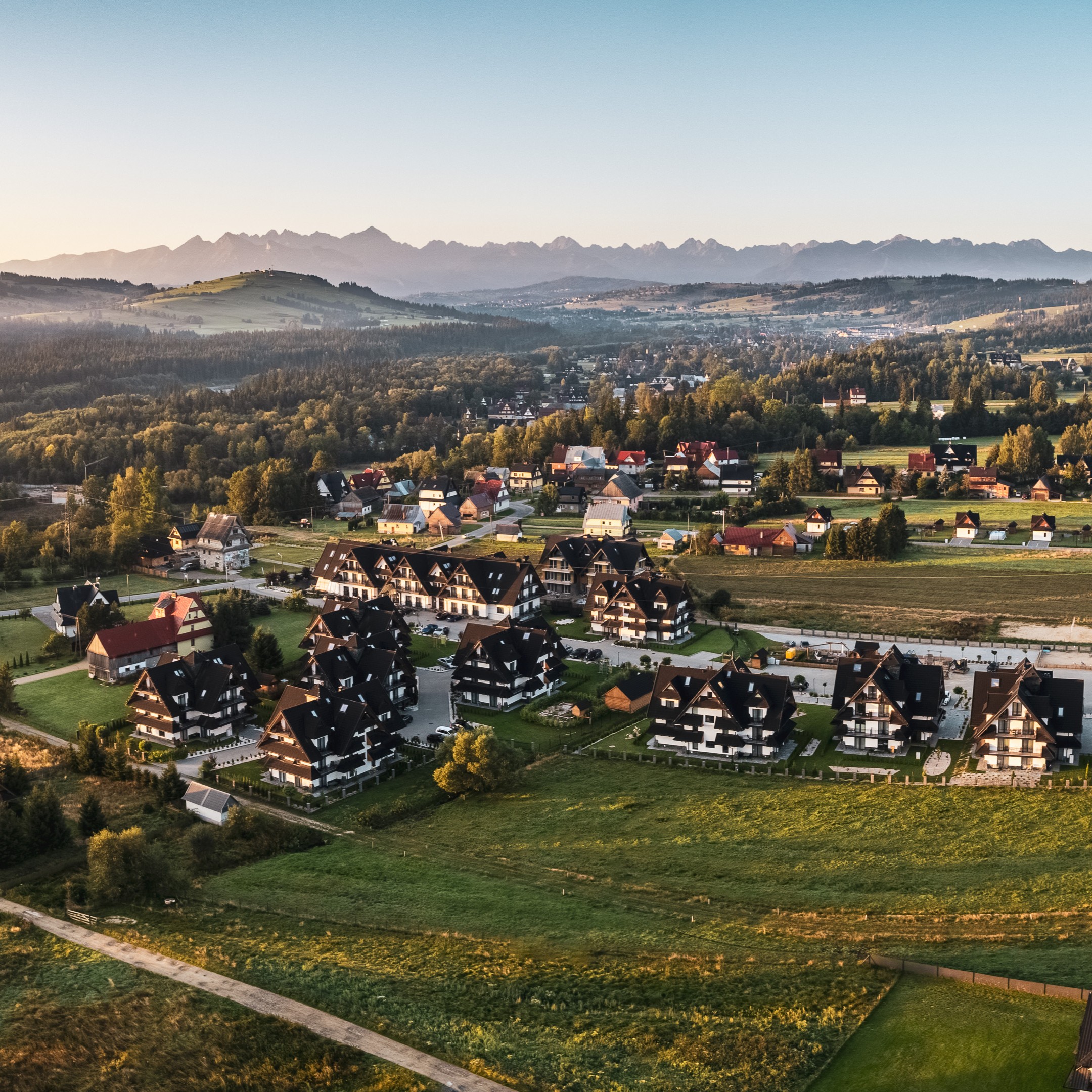 Bialka Tatrzanska widok z drona na obiekty