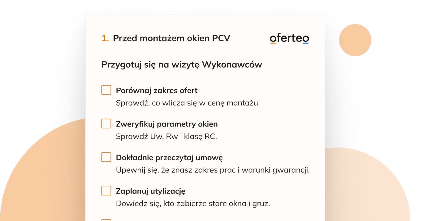Montaż okien PCV
