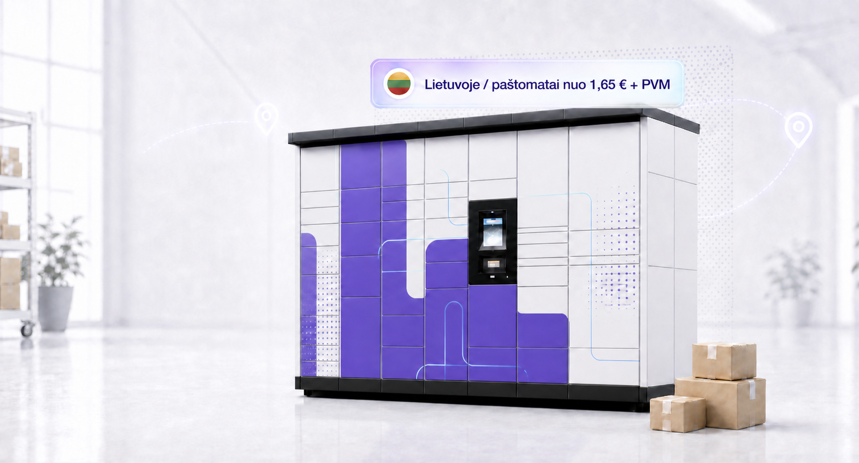 Alsendo - paštomatas, daug pristatymo būdų vienoje integracijoje